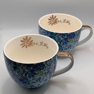 NIB Lilly Pulitzer Latte Mugs